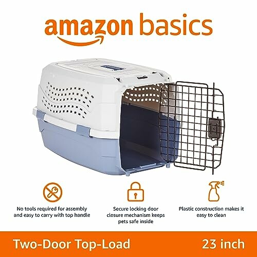 Amazon Basics 2-Door Pet Carrier