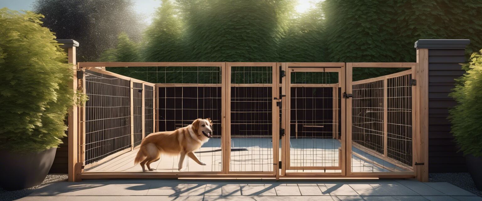 Wooden DIY Dog Exercise Pen